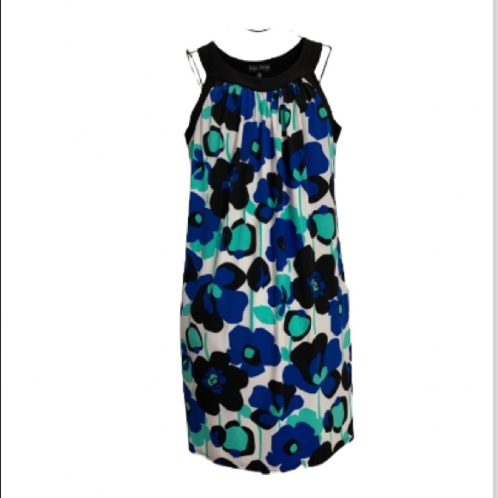 Blu Sage Floral Sleeveless Dress Sz M
